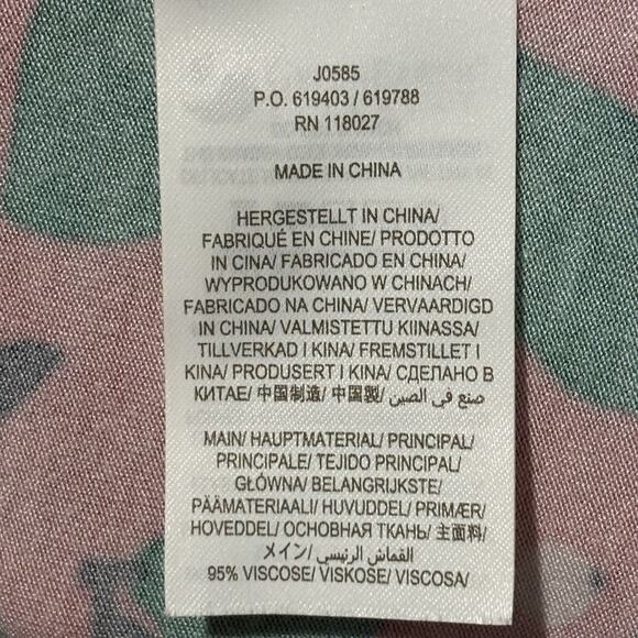 Boden Effie Jersey Pink Midi Dress Size 16/18R Lime Print Sleeveless V-Neck - Picture 8 of 8